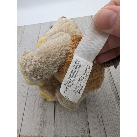 MVP Brown & Tan Plush Dog Glitter Eyes Stuffed Animal Toy Dog Fuzzy Plushie 7” - Picture 5 of 6